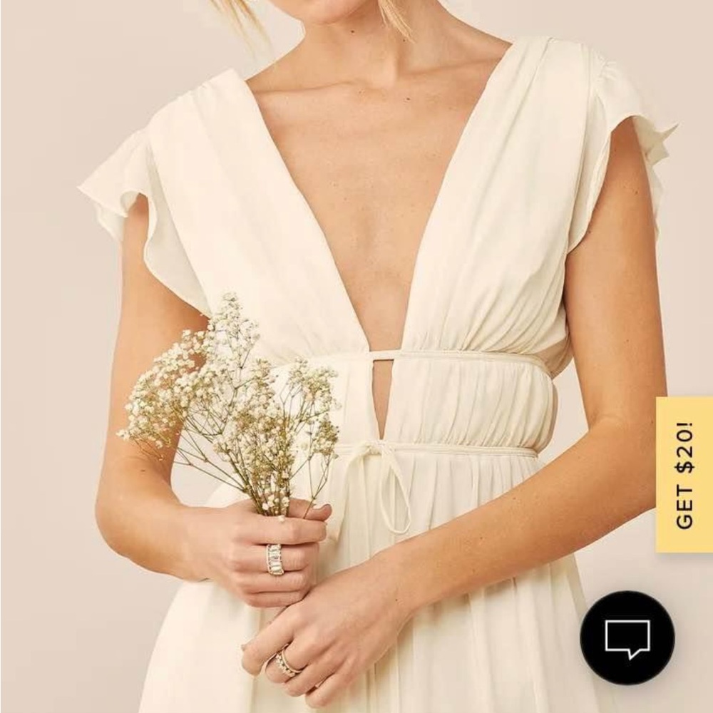 Lulus cream dress